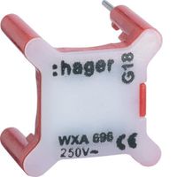 Voyant pour interrupteur Gallery 230V rouge - WXA691 - Hager