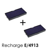 2 Cassette d'encre E/4913 recharge pour tampon TRODAT Printy noir