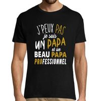 J'peux pas Je suis un papa et un beau papa professionnel | T-shirt Homme Collection Humour Fam xs