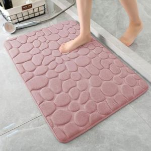 C-ZAM Tapis De Bain Antidérapant Mousse à Mémoire De Forme - 50x120 Cm Gris - Absorbant