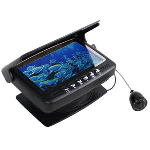 OUTILLAGE PÊCHE Noir-Détecteur de poisson vidéo 4.3 pouces, moniteur LCD IPS, Kit de caméra pour l'hiver, pêche sous-marine