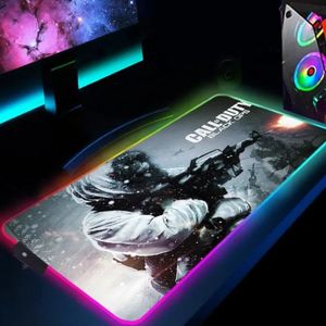 TAPIS DE SOURIS FS003157-C-call of Duty – tapis de souris RGB Xxl pour jeu, rétro-éclairage lumineux LED, accessoires Pc avec