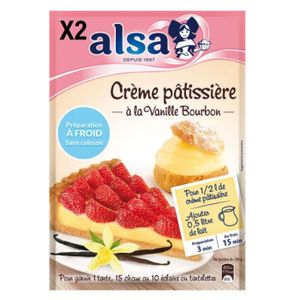 LOT CREMERIE  Crème pâtissière alsa X2