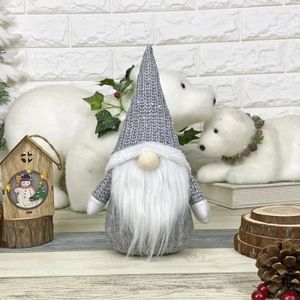 POUPON Aiguille a tricoter,Poupée en peluche de noël à longues jambes,poupée suédoise de père noël Gnome,ornement fait à - A-2[C796040]