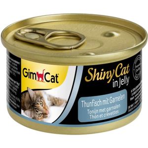 BOITES - PATÉES Nourriture pour chats GimCat ShinyCat in Jelly – Aliment pour chats au poisson en gelée pour chats adultes – Thon aux cr 38732