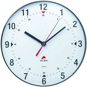 25 cm JVD h612.18 Horloge Murale Quartz Analog Rond Silencieux sans faire TIC-TAC Bois-Optique Ø env