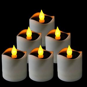 Bougies coniques LED avec tlcommande sans flamme vacillante pour maison  Halloween dcoration de Nol Jaune chaud10 - Cdiscount Maison