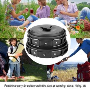 c&g outdoors Ensemble de batterie de cuisine de camping 16 pièces