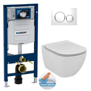 WC - TOILETTES Pack WC Bati Geberit  Duofix + Cuvette Ideal Stand