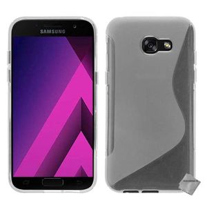 Mode Placage Cristal Clair Silicone Gel TPU Souple Coque Ultra Mince Cristal Clair Shockproof Bumper Case Housse Etui,Rouge JAWSEU Coque Galaxy A5 2017,Etui Galaxy A5 2017 Silicone Transparent 