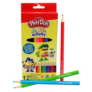 CRAYON DE COULEUR 12 crayons de couleur Play-Doh