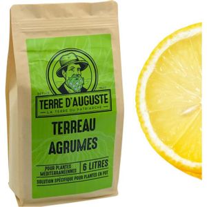 TERREAU - SABLE Terre d'Auguste - Terreau Agrumes Citronnier et Plantes Méditerranéennes 6L - Qualité Premium pour Vos Agrumes8