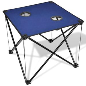 TABLE DE CAMPING Table de camping pliante bleue