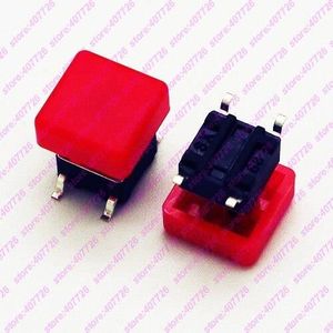 plus plat pression-Pin Set 5x micro-mini boutons poussoir normalement ouvert debout environ 7x7x7mm rouge 