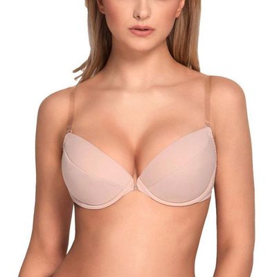 Soutien-gorge Invisible Sans Bretelles Pour Robe De Mariée - Fermeture Devant, Dos Nu, Push-up Léger - Taille Grande Disponible