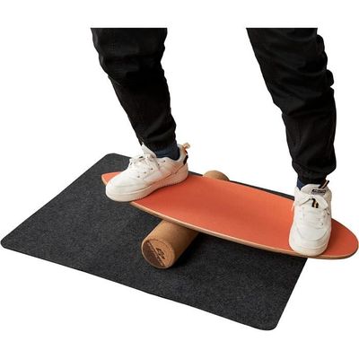 Planche D'équilibre MEOWBABY En Bois 80x30 Cm – Balance Board Avec Feutre – Pour Enfants Dès 3 Ans – Jeu Actif Intérieur/extérieur