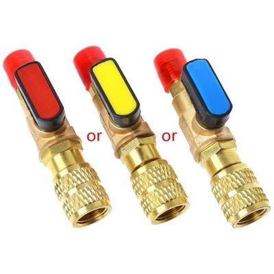 Greluma Vanne de Charge de réfrigérant R12 R410,R12 R22-1/4 mâle vers 1