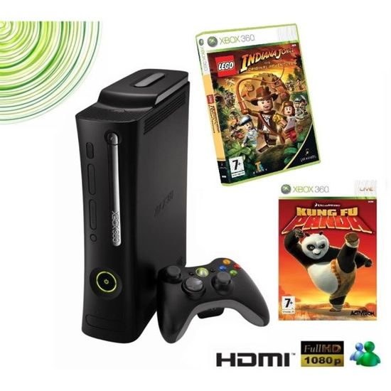 CONSOLE XBOX 360 ELITE VALUE PACK + LEGO INDIANA J Cdiscount Jeux vidéo