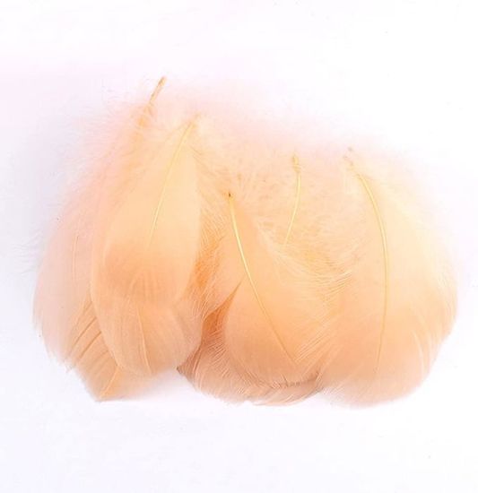 Lot De 100 Plumes Colorées Naturelles 7-12 Cm - Bleu Pour Bricolage, Décoration Et Artisanat