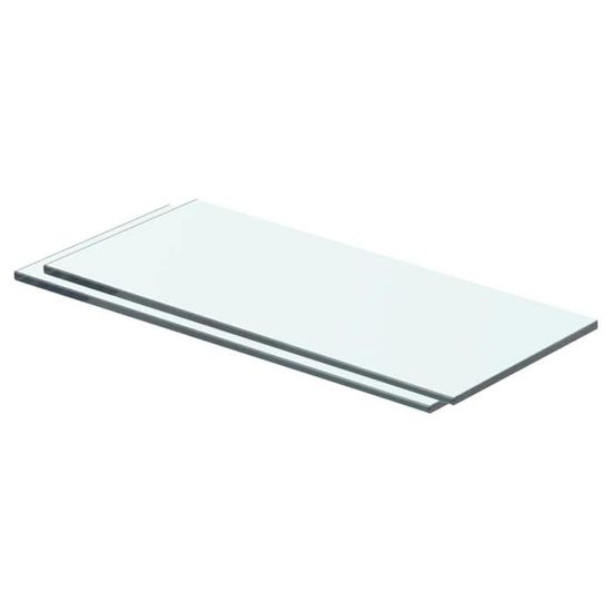 HEG Panneau pour étagère Verre transparent Étagères murales et