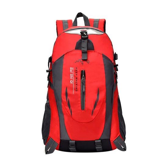 Sac à dos en nylon étanche 40L Outdoor randonnée Camping Voyage Bleu