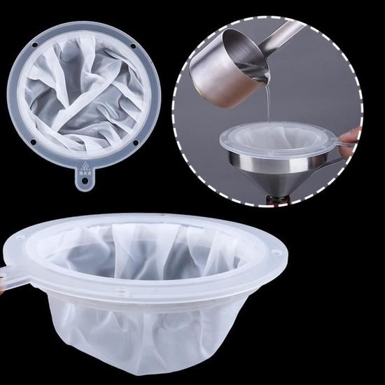 Lot De 6 Passoires En Nylon Réutilisables - Maille Fine Pour Fromage, Lait Végétal, Yaourt, Thé, Cuisine - 6