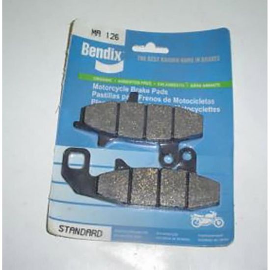 Plaquettes De Frein Bendix MA182 Pour Yamaha GTS 1000 (1993-2000) - Garniture Organique, Neuves Sous Blister