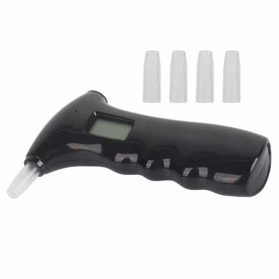 Iwobi – Alcootest électronique Portable, Capteur Haute Précision, 4 Embouts Buccaux, écran LCD, Plage 0.00-0.19%