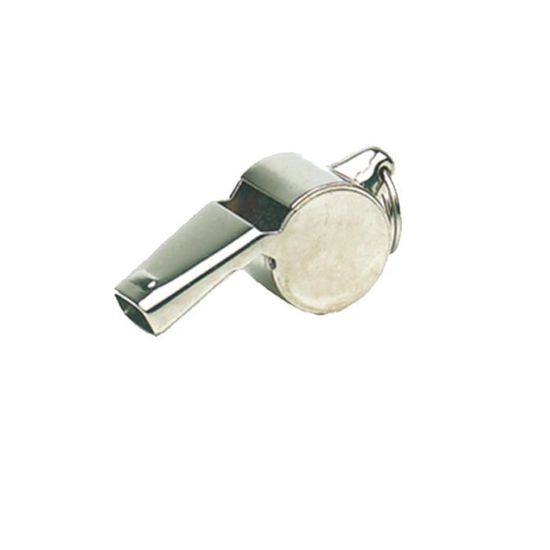 Ancien Sifflet D'Arbitre Thunderer – Laiton Nickelé – Fabriqué En Angleterre – 1,80 Pouce