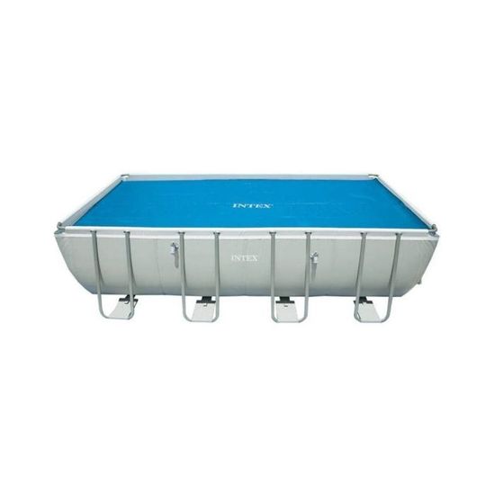 Intex Bâche à Bulles Rectangulaire 7,16m X 3,46m Pour Piscine 7,32m X 3,66m
