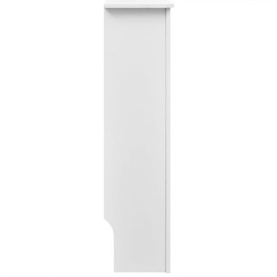 ELEGANT Radiatorbekleding hout, wit, verticaal lamel, radiatorafdekking