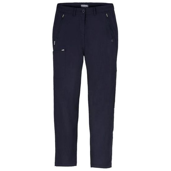Pantalon Randonnée Craghoppers Solarshield Femme UK12 Bleu - Coton & Polyester