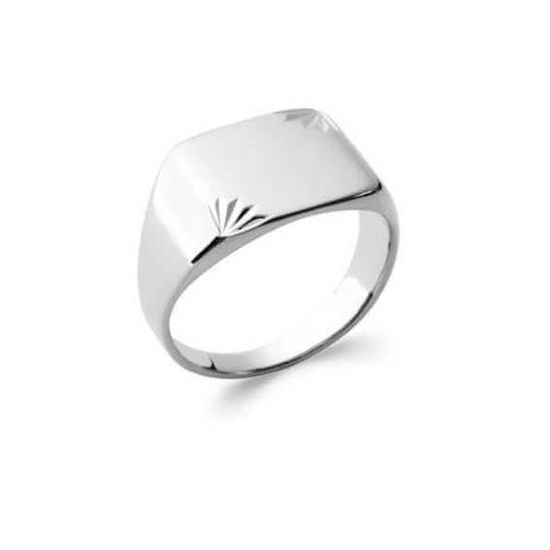 Bague Chevalière en argent massif 925-1000 Bijouxia Mixte