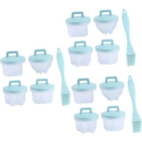 Moules à Œufs Pochés En Silicone - Set De 4 - Antiadhésifs, Sans BPA - Micro-ondes Et Four Compatible