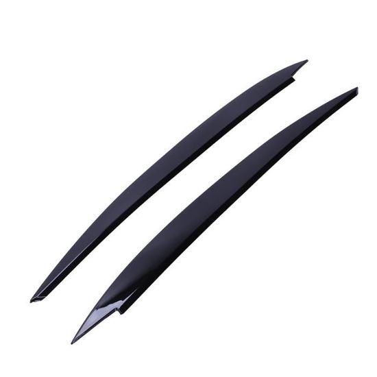 Sourcils De Phare Noirs Brillants - 2 Pièces Pour BMW Série 1 F20 F21 Facelift (2015-2019) - Look Sport & Protection !