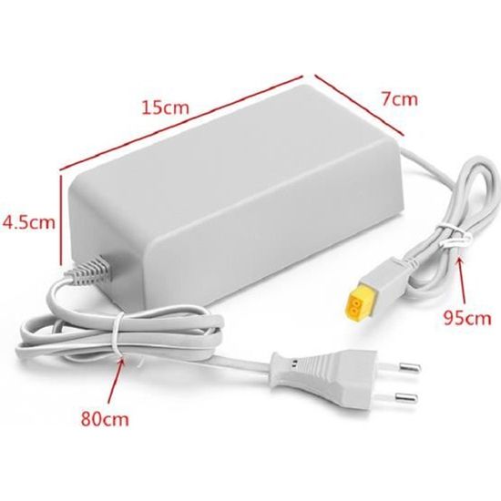 Adaptateur Chargeur Secteur Pour GamePad Wii U - Neuf - Compatible PAL (Euro)