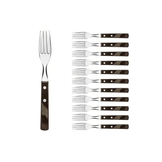 Tramontina Cuillère à Café Marron 15 Cm - Lot De 12, Inox Et Technobois, Lave-Vaisselle