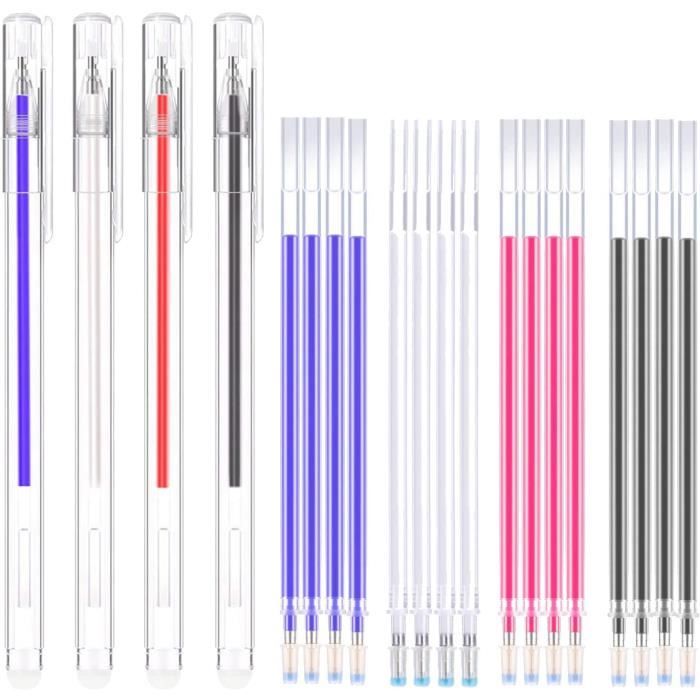 100 Stylos De Marquage Effaçables à La Chaleur Pour Tissu | Pour Couture, Patchwork, 4 Couleurs - S'effacent Au Fer à Repasser