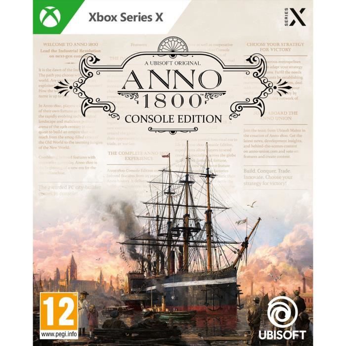 ANNO 1800 EDITION CONSOLE JEU XBOX ONE ET XBOX SERIES X