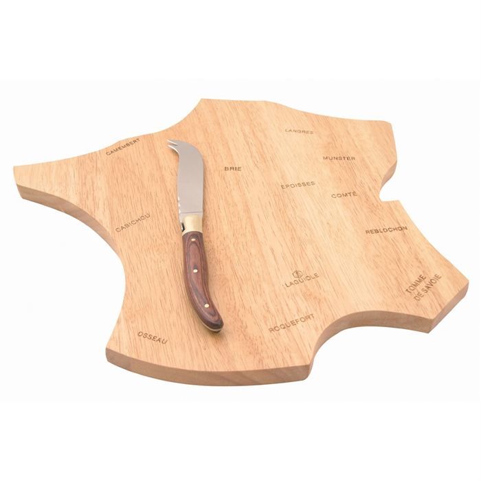 PLANCHE LA France DES FROMAGES LAGUIOLE + COUTEAU