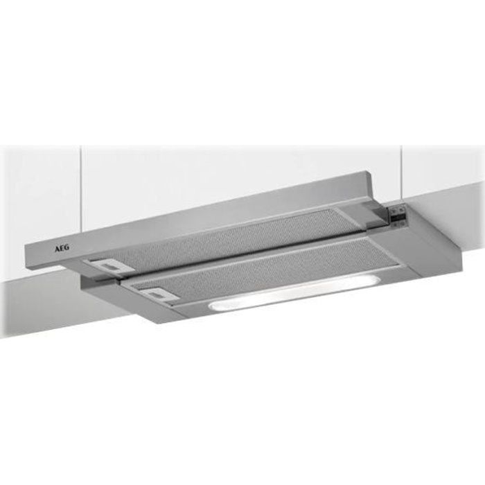 AEG DPB5650M Hotte Téléscopique largeur : 59.8 cm profondeur : 28 cm extraction et recirculation (avec kit de recirculation…