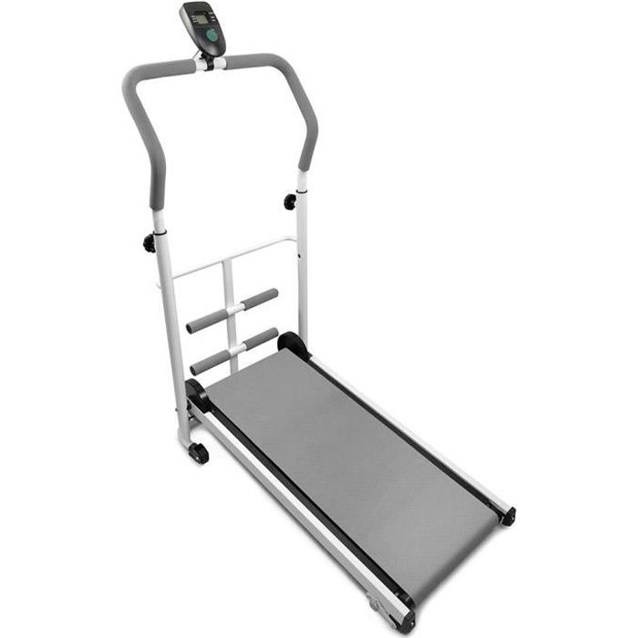 Tapis de Course Manual pour Marche, Jogging et Fitness, 85x43.5x110cm - Gris