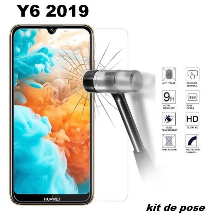 vitre protection ecran huawei Y6 2019