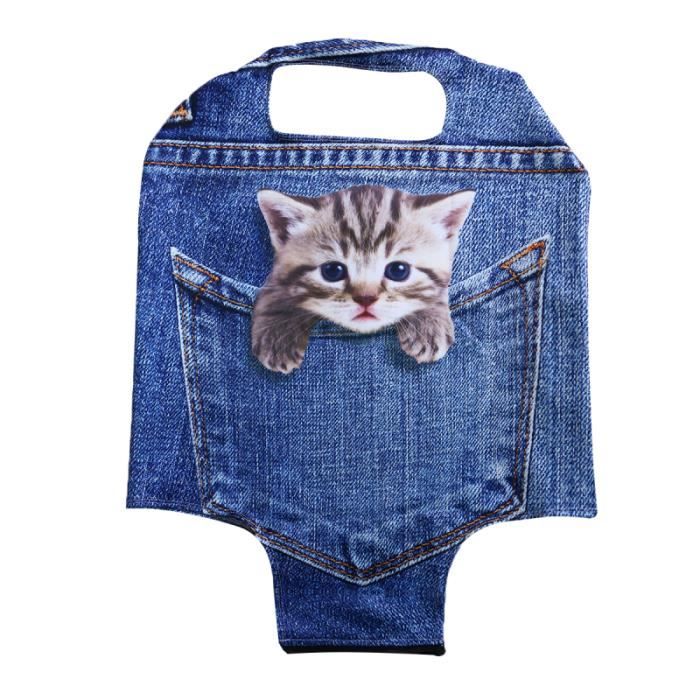 26-28 pouces 3D Imprimé Couverture De Bagage Mignon Chat Motif Stretchy Valise Couverture Zipper Voyage Bagages À Bagages