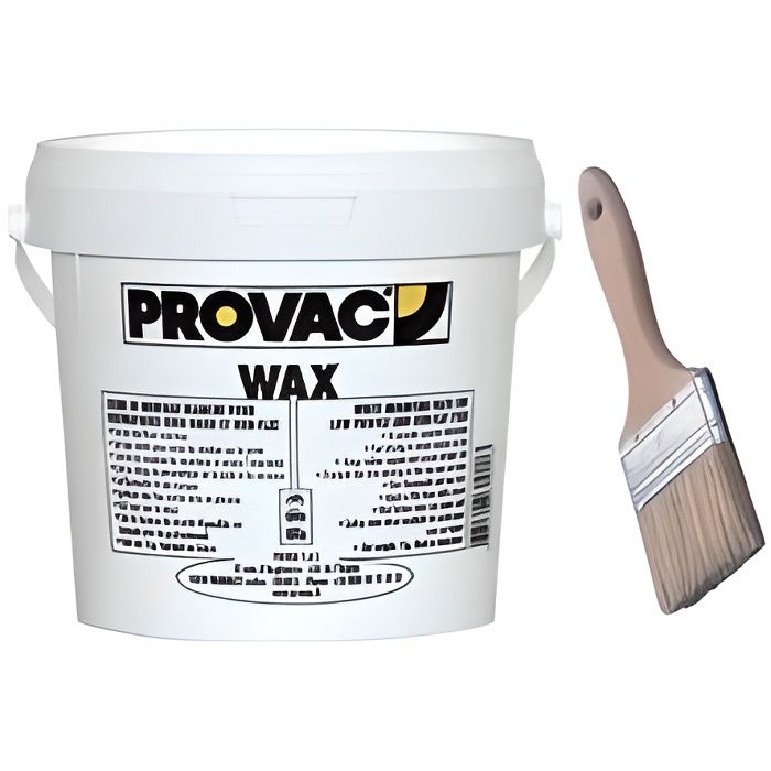 Seau de graisse à pneus blanche 1KG + pinceau 40 mm