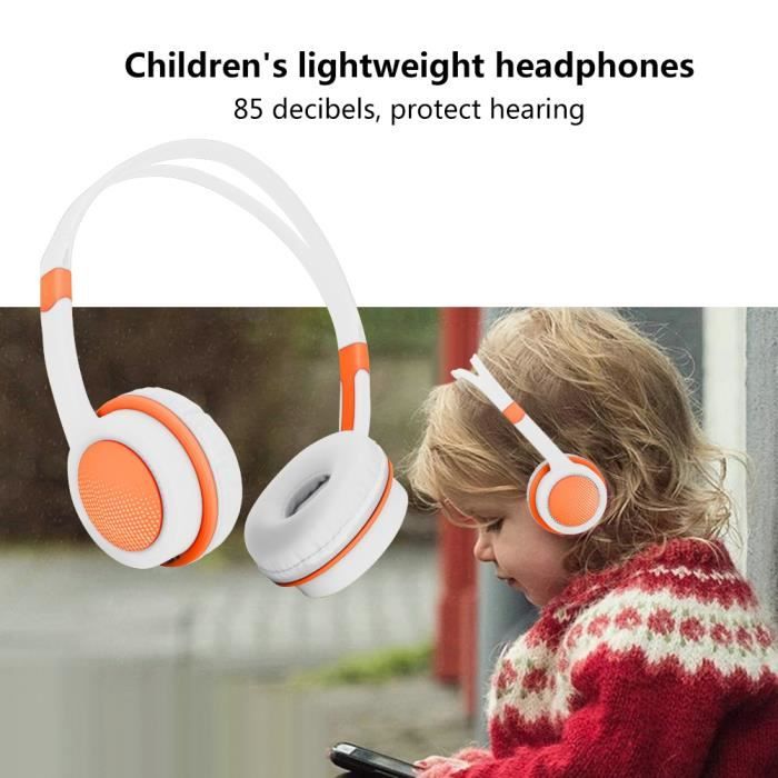 Casque DM-2720 Casque filaire pour enfants (orange)