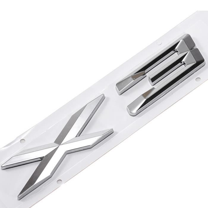 Badge autocollant avec Logo chromé 3D pour BMW X1 X3 X5 X6 E83 F25 GT, autocollant avec emblème en plastique, accessoire LX5289