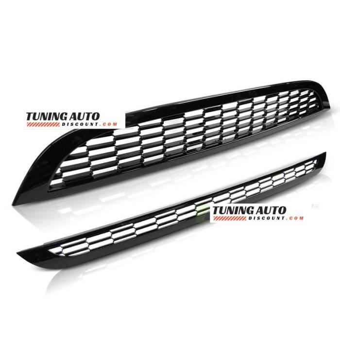 CALANDRE MINI COOPER 01-06 R50 - R53 S TYPE NOIR BRILLANT ( 25241 )