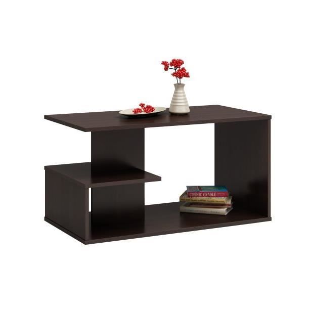 Table basse moderne 91x51x40 Dallas Wengé