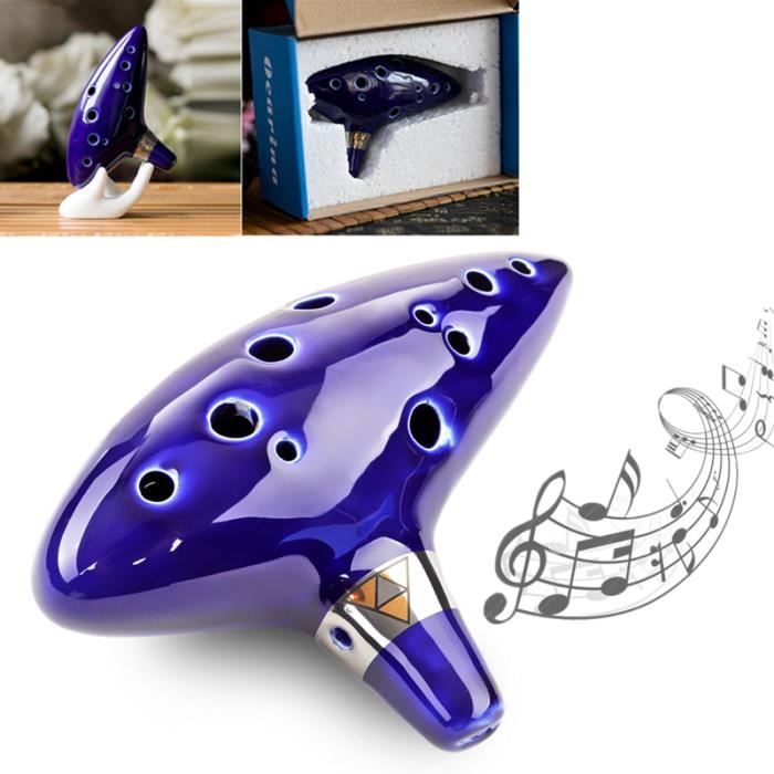 12 Hole Ocarina Céramique Alto C Legend of Zelda Ocarina Flûte Instrument